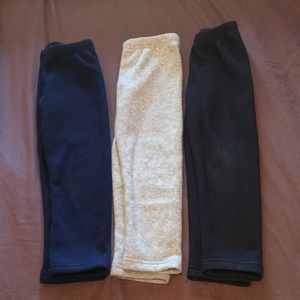 3 pair Carters fleece leggings 5T